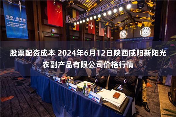 股票配资成本 2024年6月12日陕西咸阳新阳光农副产品有限公司价格行情