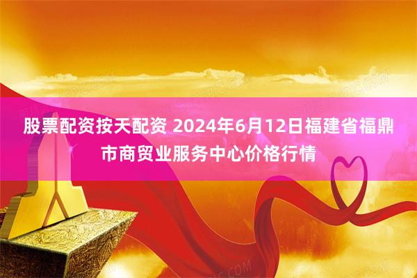 股票配资按天配资 2024年6月12日福建省福鼎市商贸业服务中心价格行情