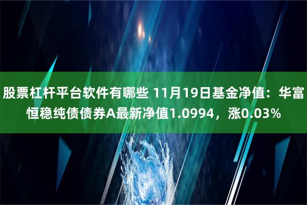 股票杠杆平台软件有哪些 11月19日基金净值：华富恒稳纯债债券A最新净值1.0994，涨0.03%